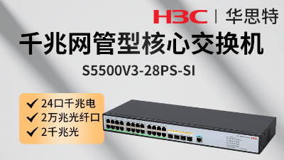 S5500V3-28PS-SI 交換機 華三 S5500V3-28PS-SI 交換機