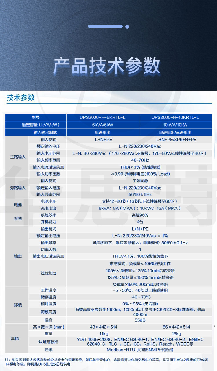 華為UPS不間斷電源 UPS2000-H-10KRTL-L 華為UPS不間斷電源 UPS2000-H-10KRTL-L